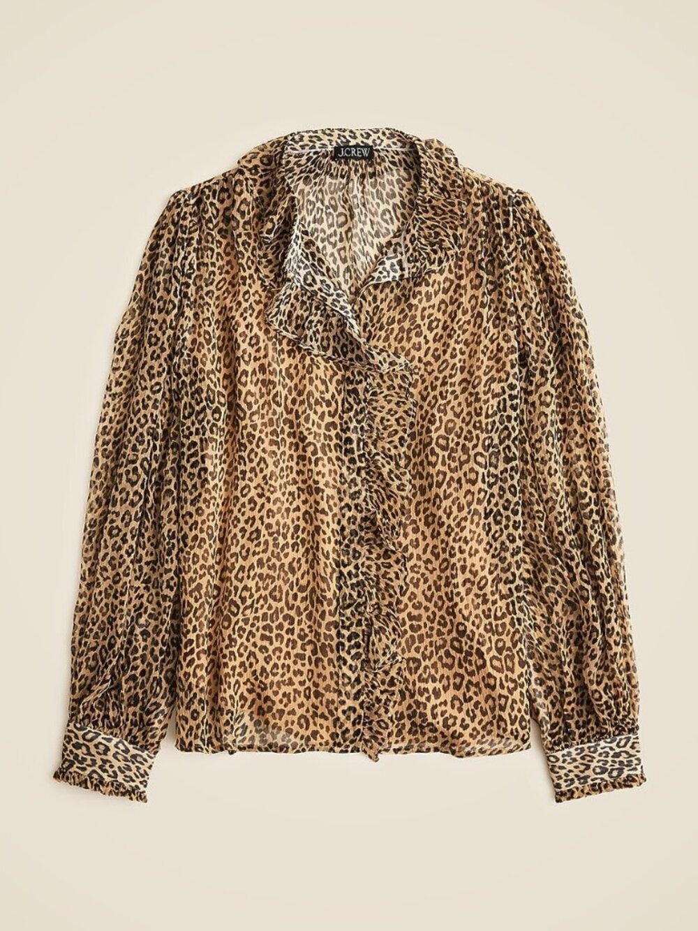 jcrew leopard shirt